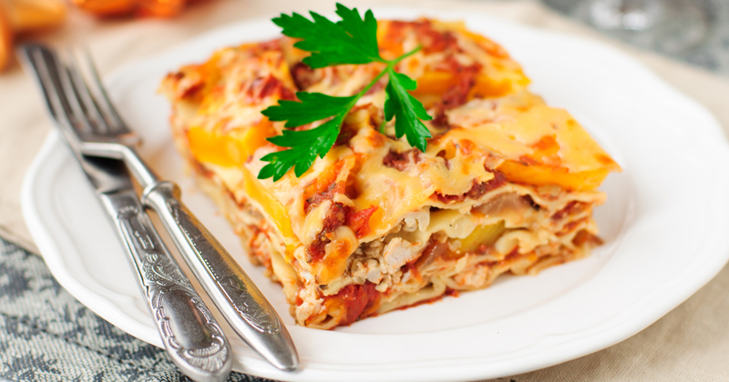 Lasagnes aux patates douces et carottes  