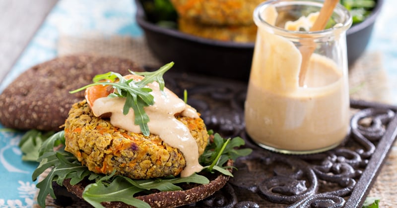 Burgers aux patates douces et pois chiches