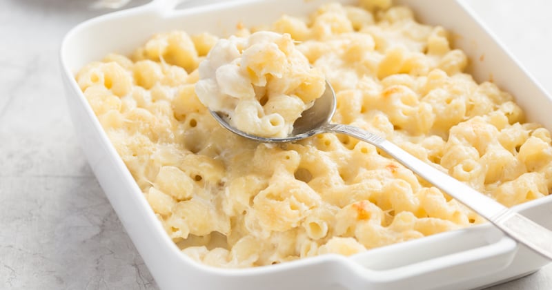 Gratin de pâtes aux 4 fromages