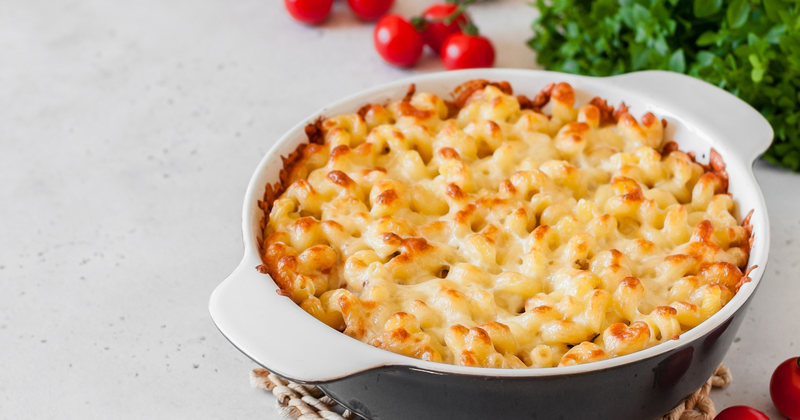 Gratin de pâtes au thon et à la béchamel