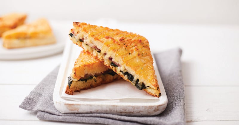 Croque-monsieur de polenta