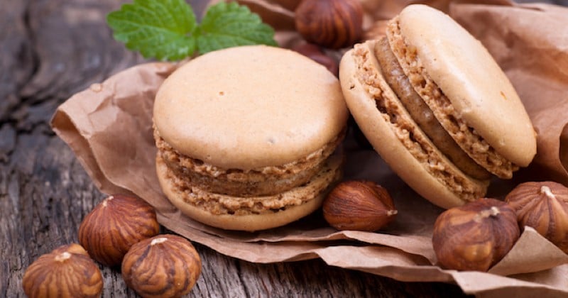 Macarons chocolat noisettes