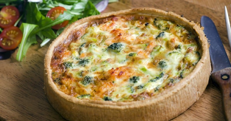 Quiche saumon fumé et brocolis