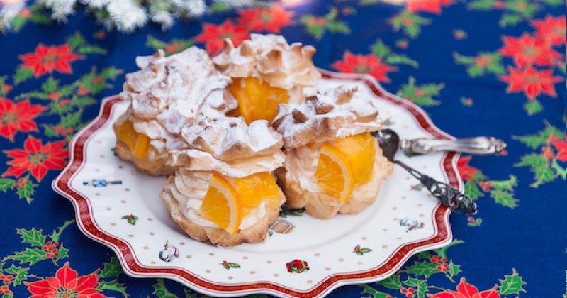 Choux à la crème et orange