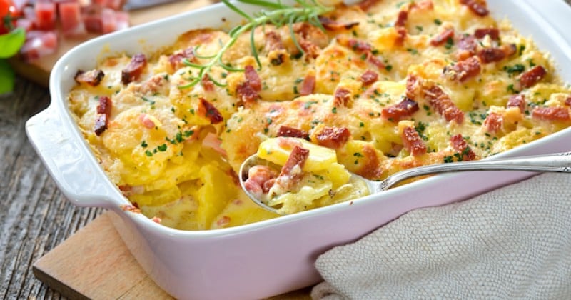 Gratin pommes de terre et bacon