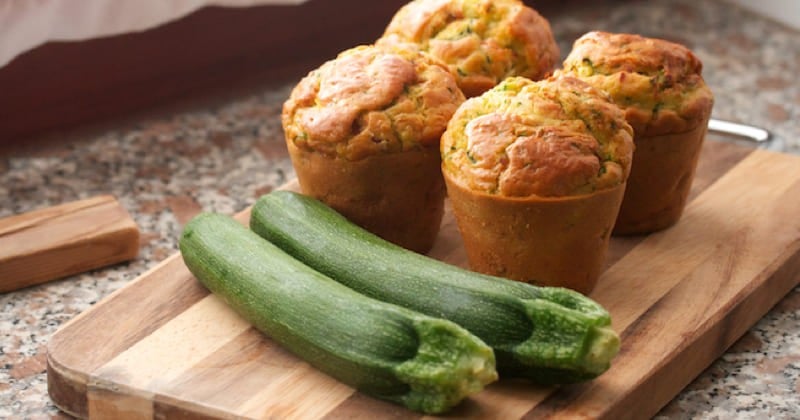 Muffins camembert courgette