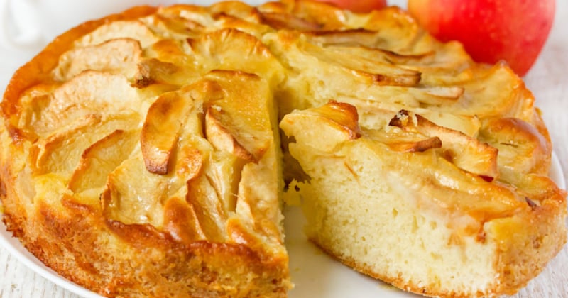 Gâteau façon tarte aux pommes