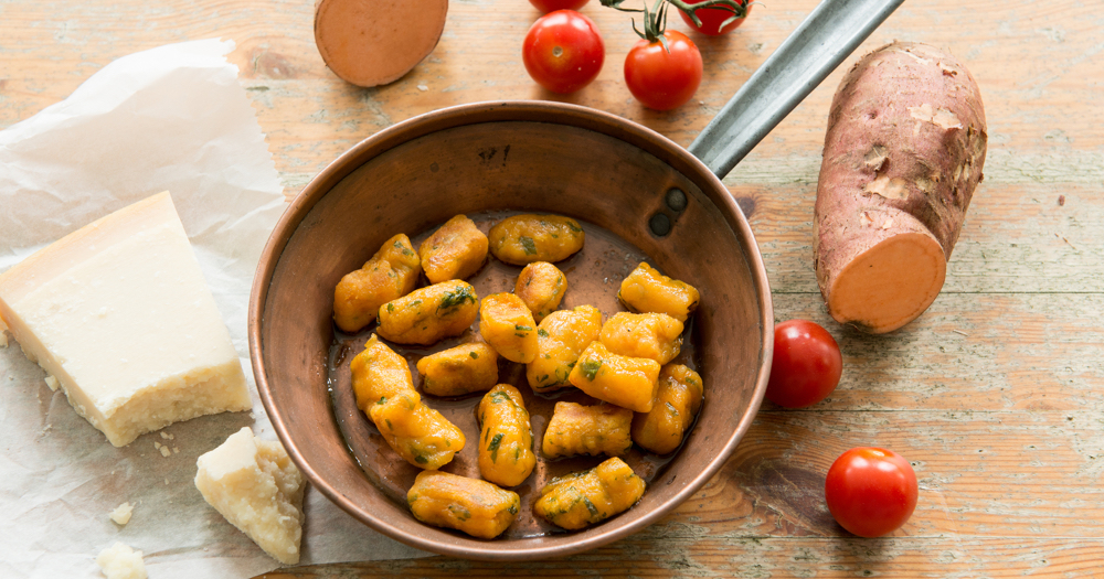 Gnocchis de patates douces et parmesan