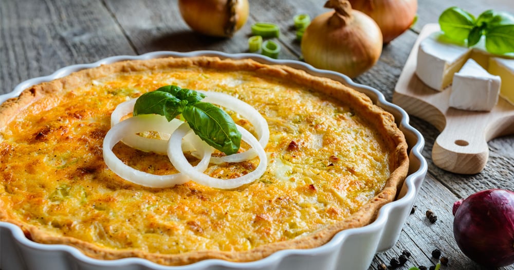 Quiche oignon et camembert