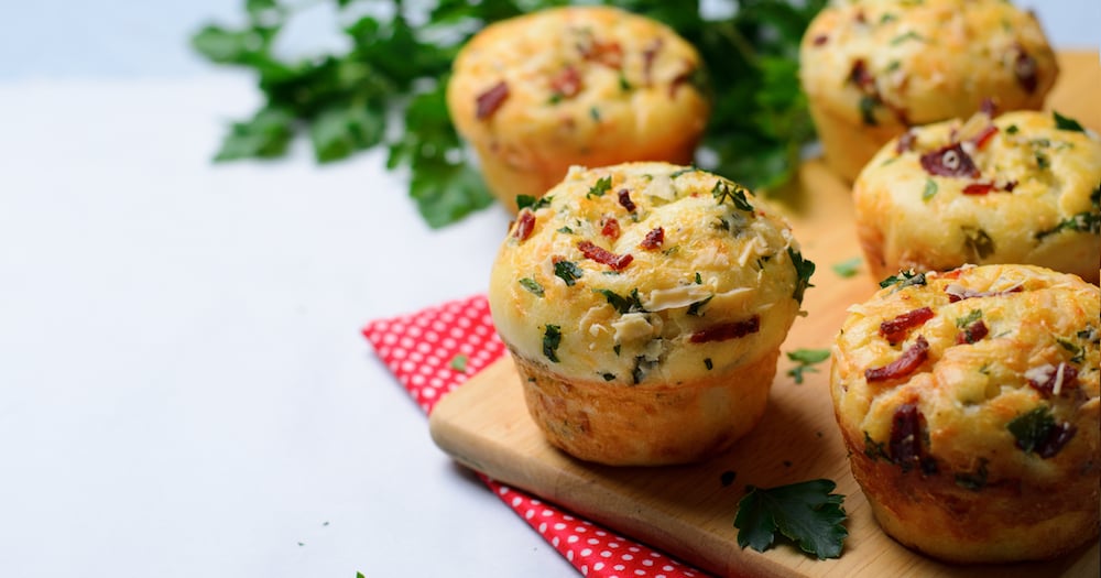 Muffins moelleux lardons fromage