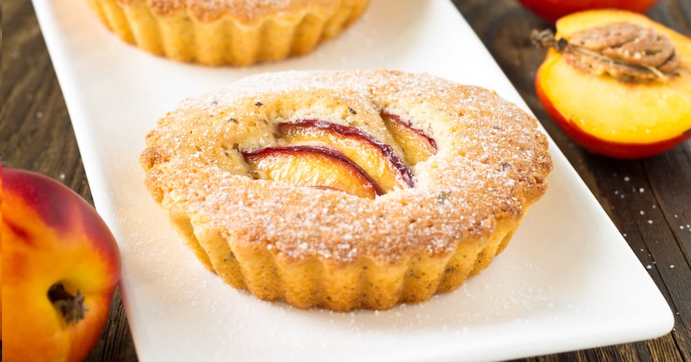 Financiers aux nectarines