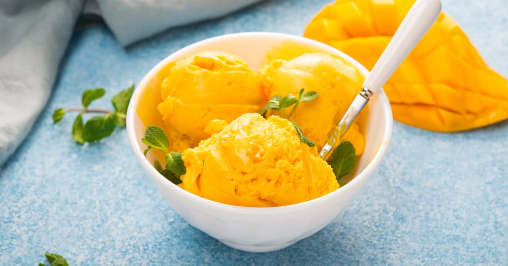 Sorbet à la mangue sans sorbetière