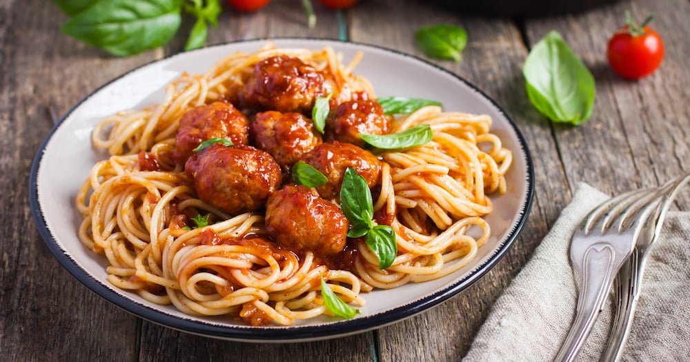 Spaghettis aux boulettes de viande