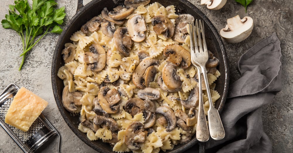 Pâtes aux champignons