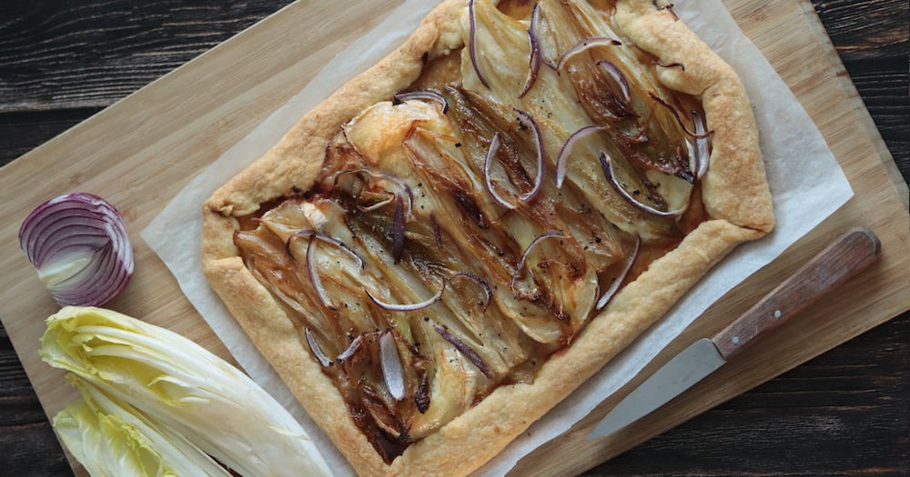 Tarte aux endives et comté