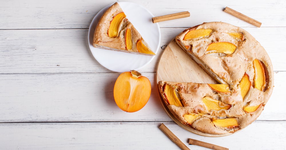 Gâteau au kaki et à la cannelle