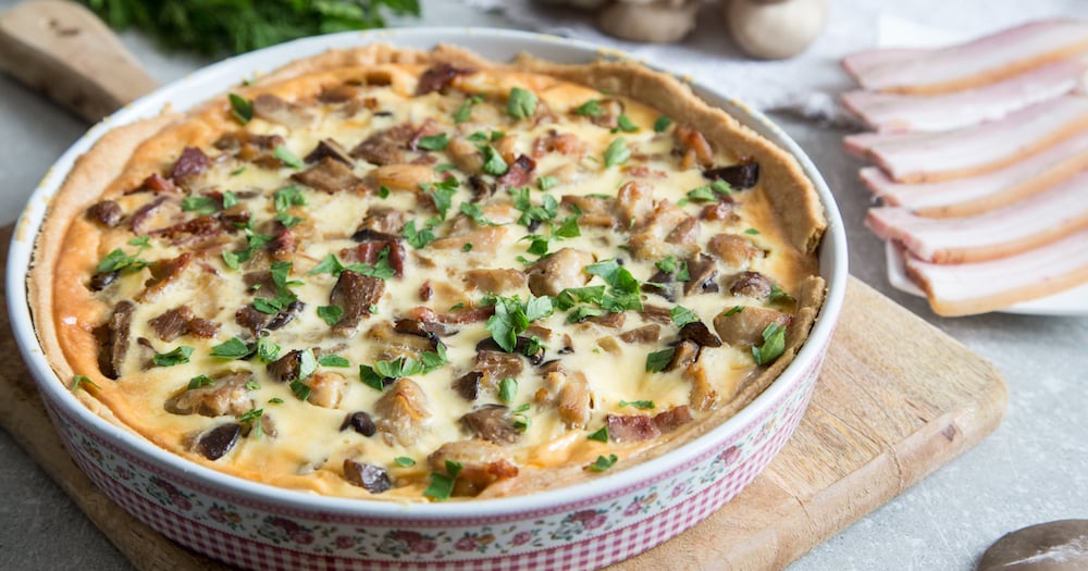 Quiche lardons champignons