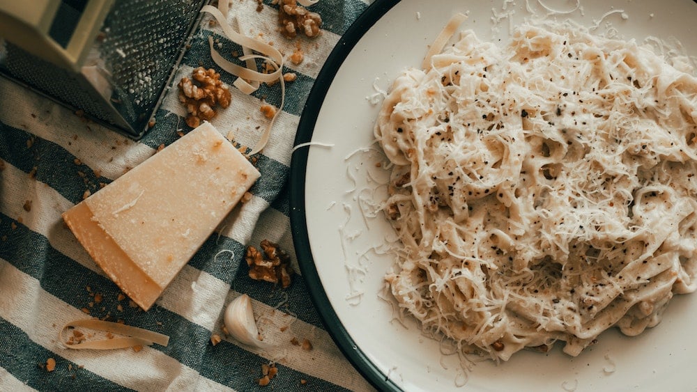 Tagliatelles sauce aux noix et parmesan