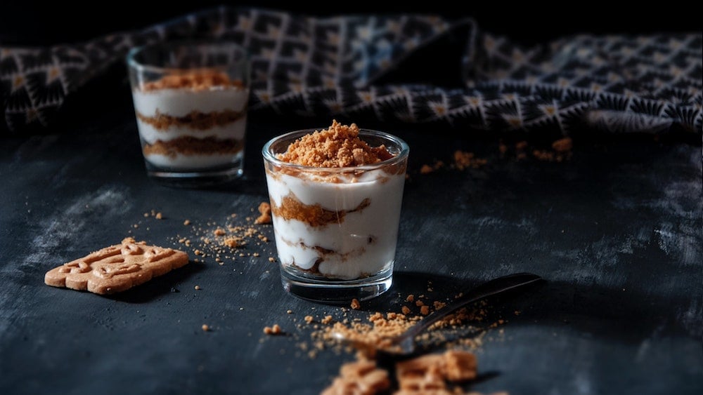 Verrine de tiramisu aux spéculoos et caramel beurre salé