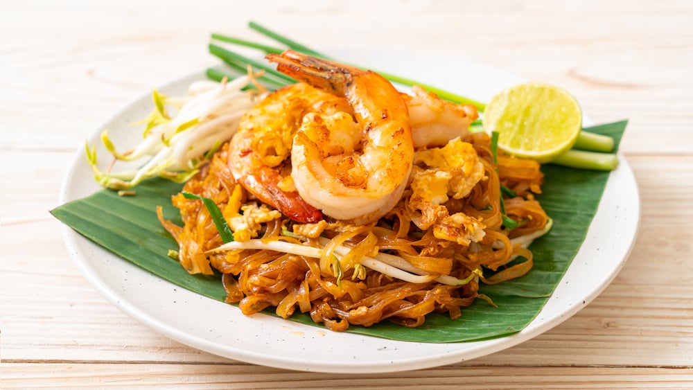 Pad thaï aux crevettes au Thermomix • Yummix