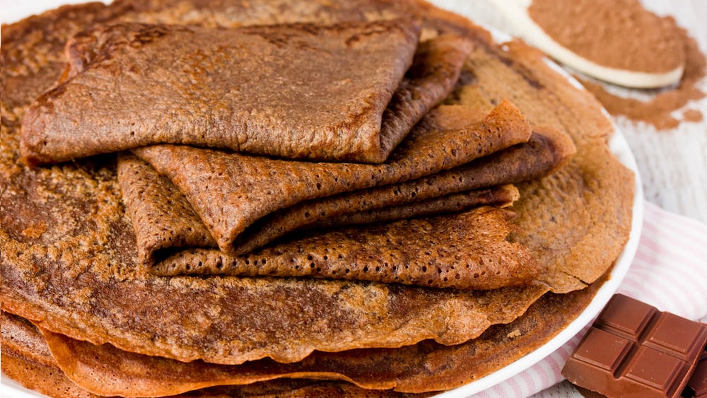 Crêpes au cacao