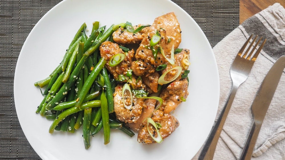 Poulet mariné à l'asiatique