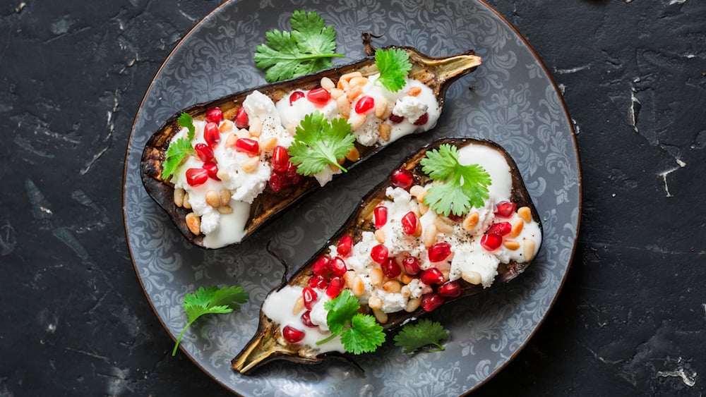 Aubergines farcies à la feta