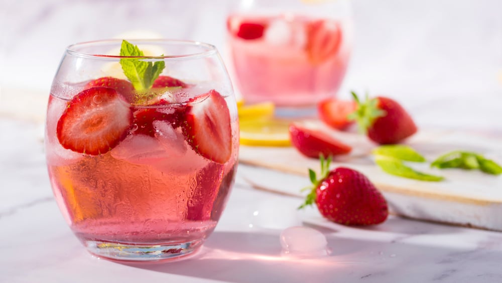 Cocktail gin fraise