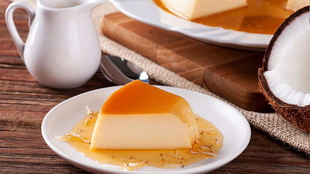 Flan à la noix de coco