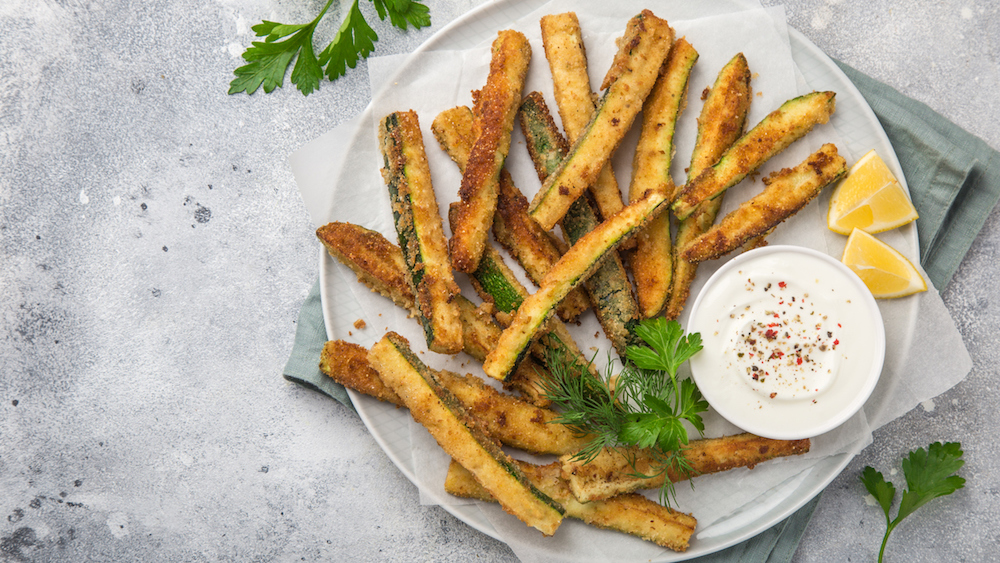 Frites de courgettes