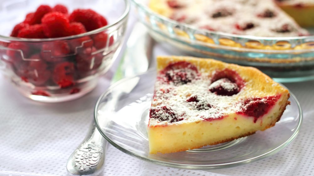 Clafoutis aux framboises