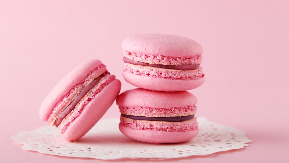 Macarons à la rose