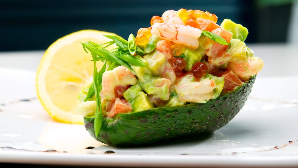 Avocat farci aux crevettes