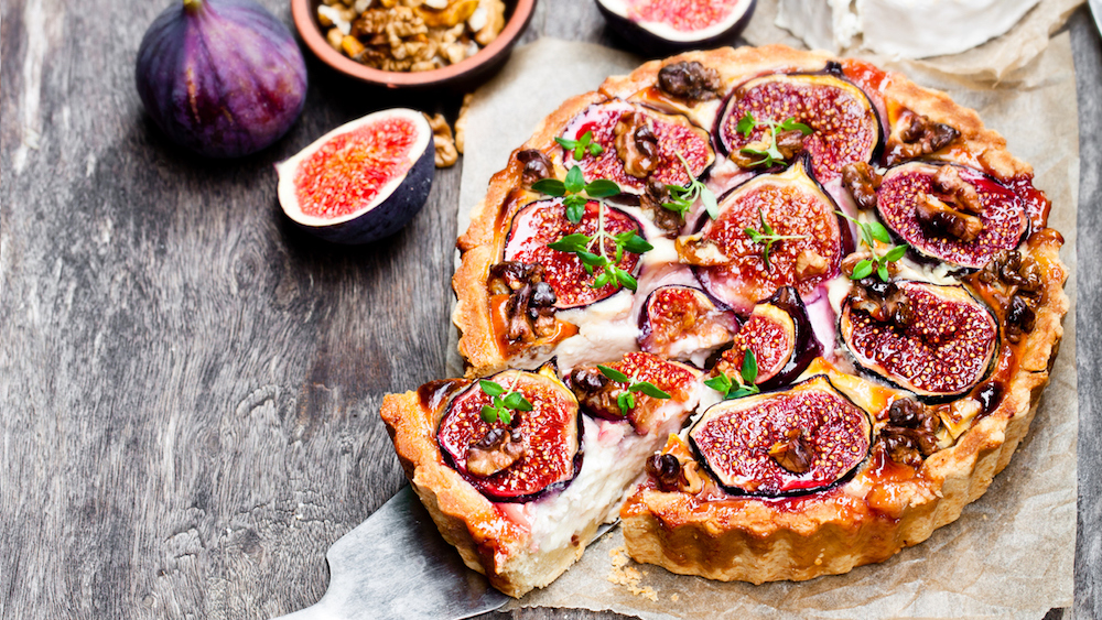 Tarte au chèvre et aux figues