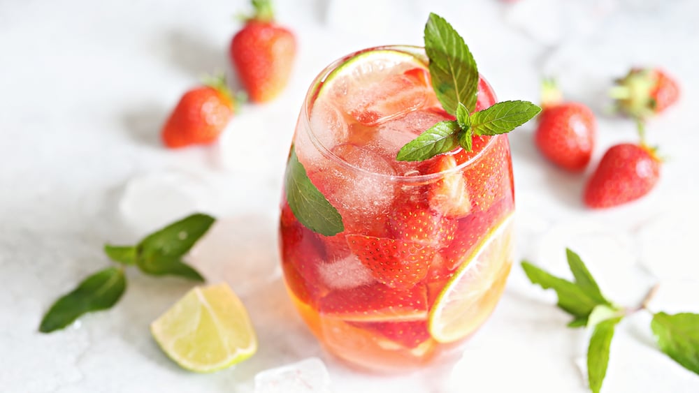 Limonade aux fraises