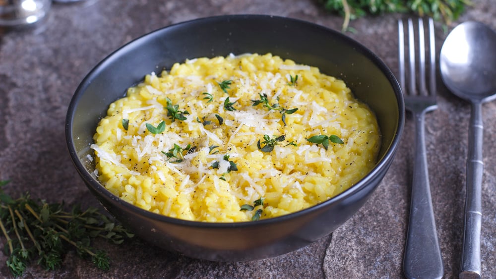 Risotto au citron et au thym