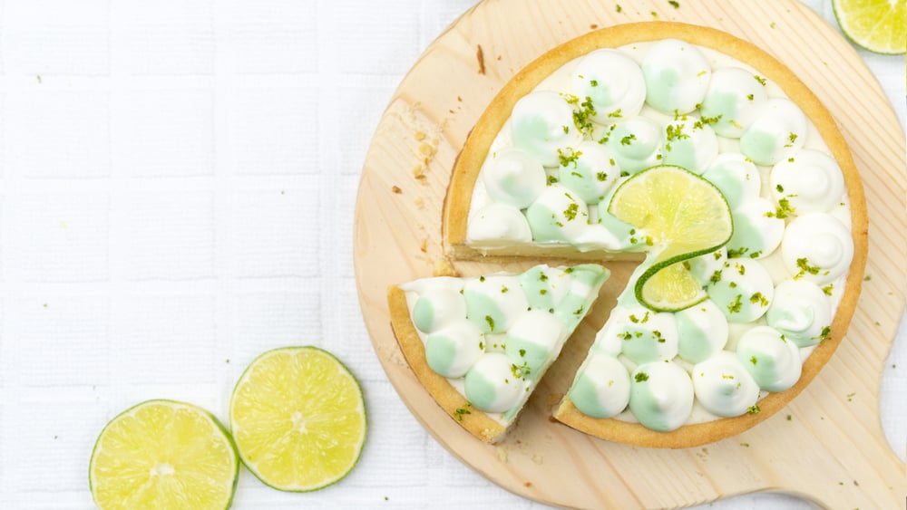 Tarte au citron vert sans cuisson