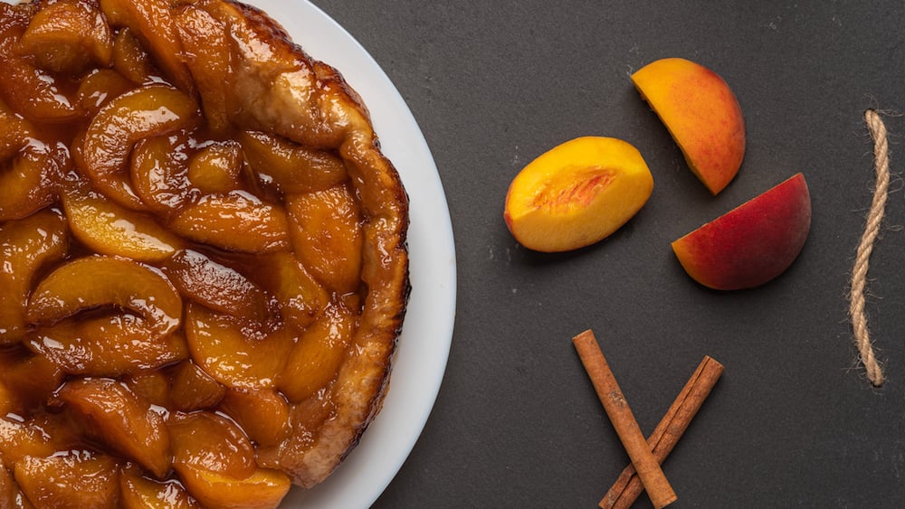 Tarte tatin aux pêches