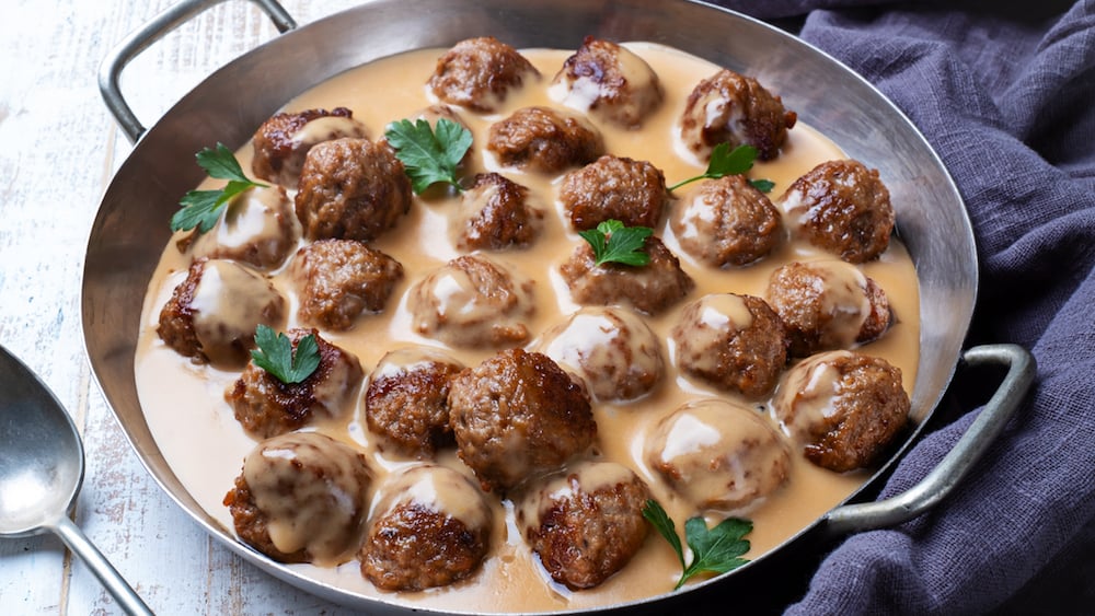 Boulettes de veau sauce aux champignons