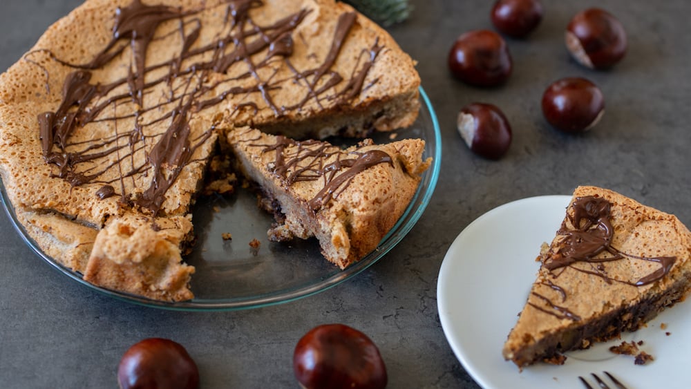 Gâteau moelleux aux châtaignes et chocolat