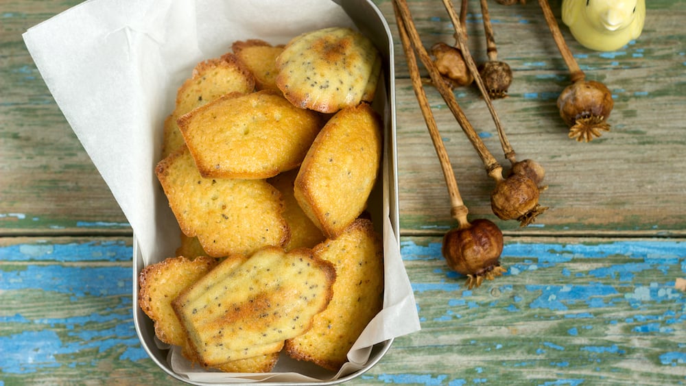 Madeleines au citron et au pavot