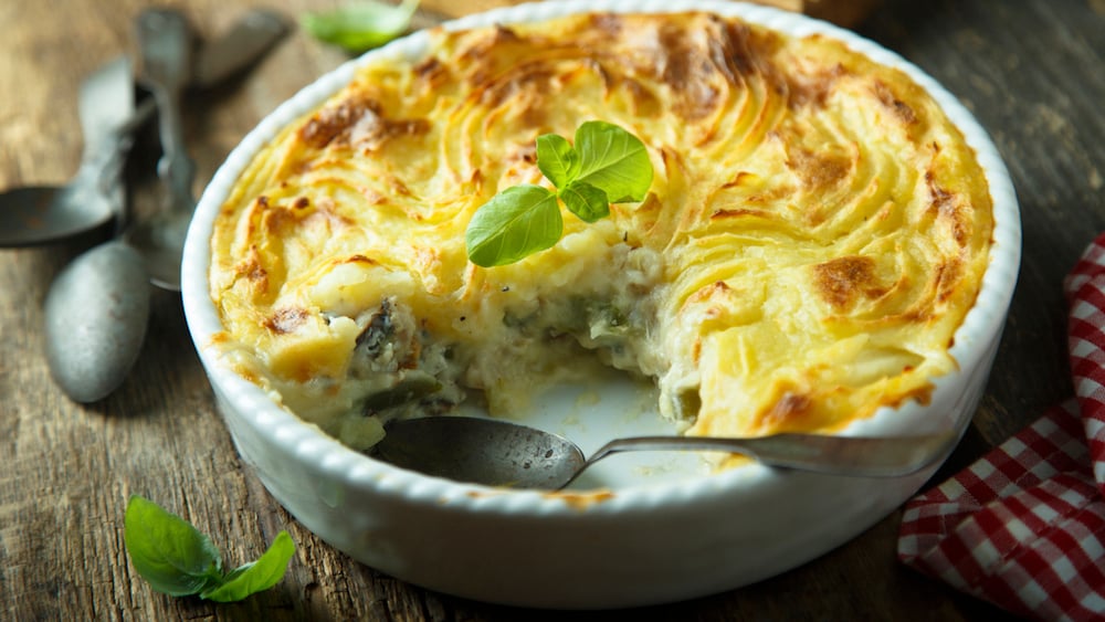 Hachis parmentier aux poireaux