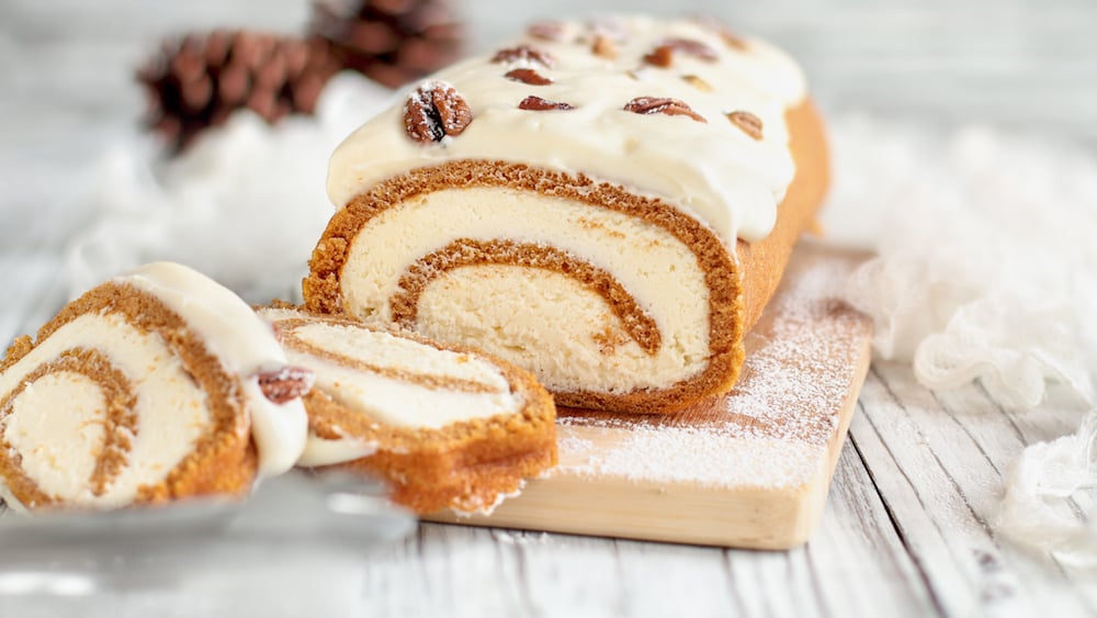 Servez cette gourmande et originale bûche façon carrot cake pour Noël !