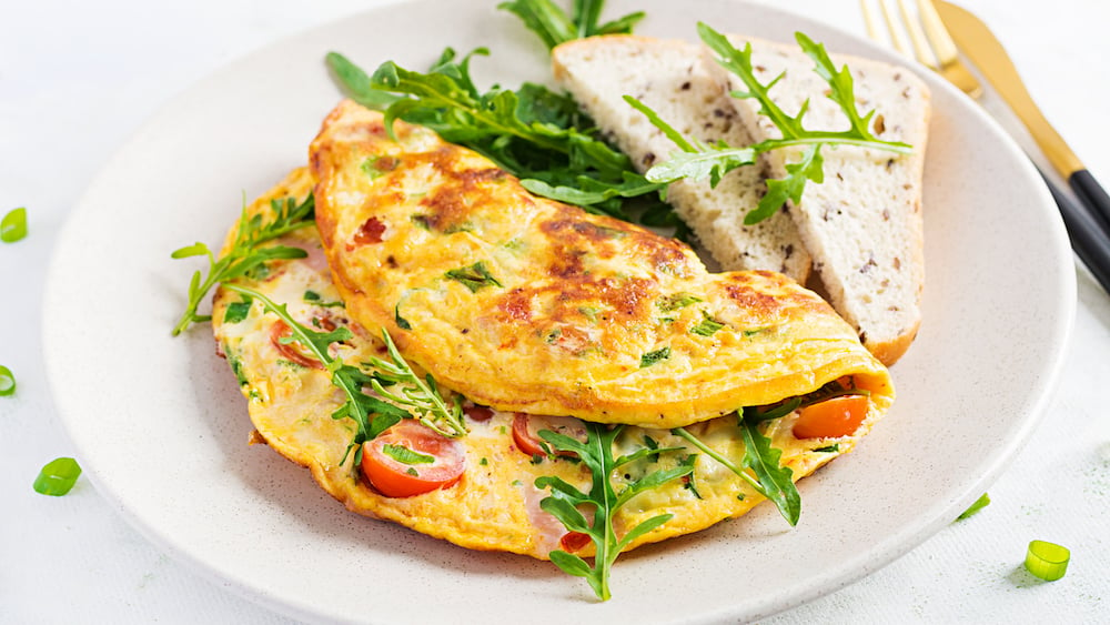 Omelette jambon fromage pas chère