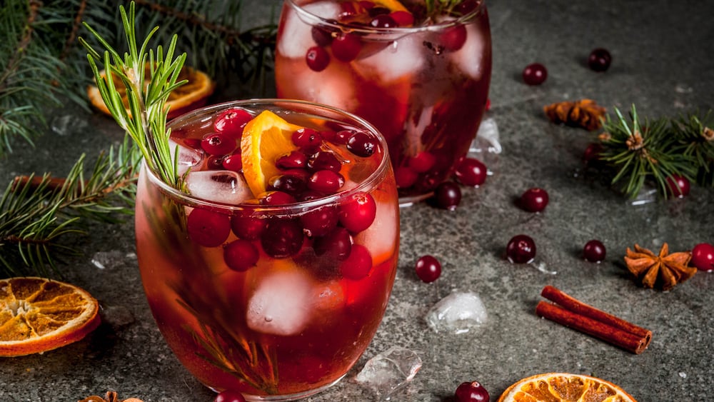 Cranberry London mule de Noël