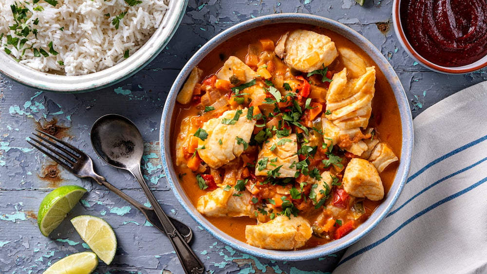 Blanquette de cabillaud à la bisque de homard