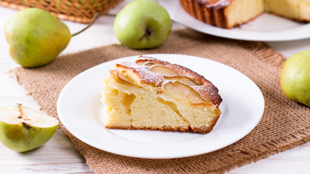 Gâteau au yaourt et aux poires