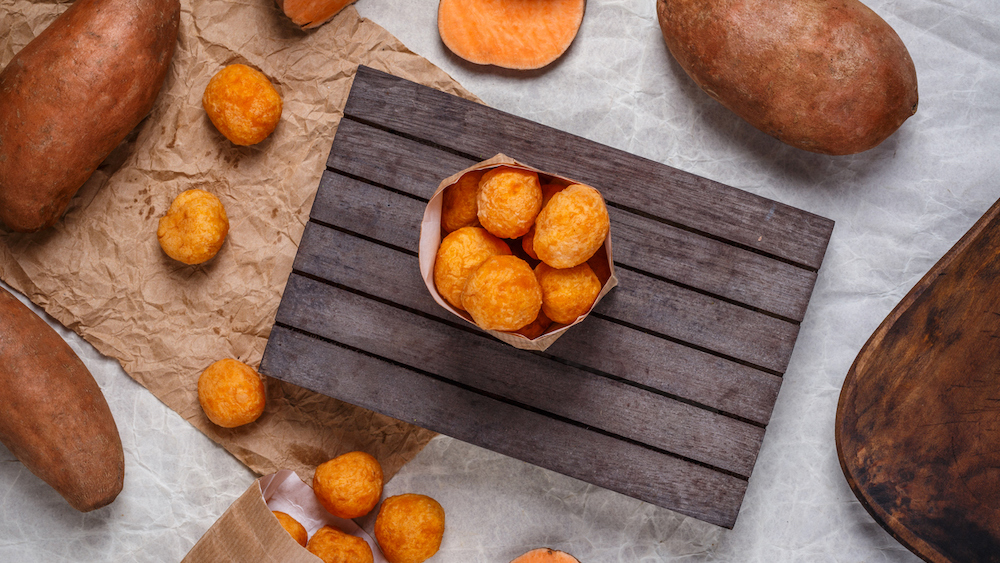 Croquettes de patates douces à la mozzarella