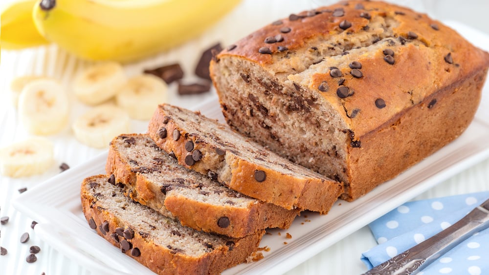 Gâteau au chocolat et à la banane