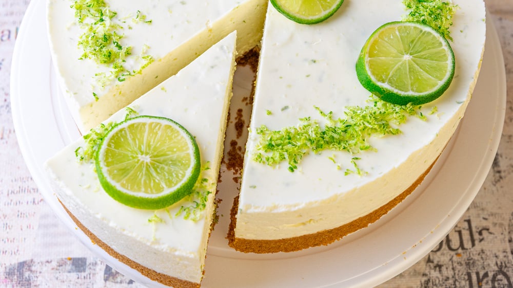 Cheesecake au citron vert sans cuisson